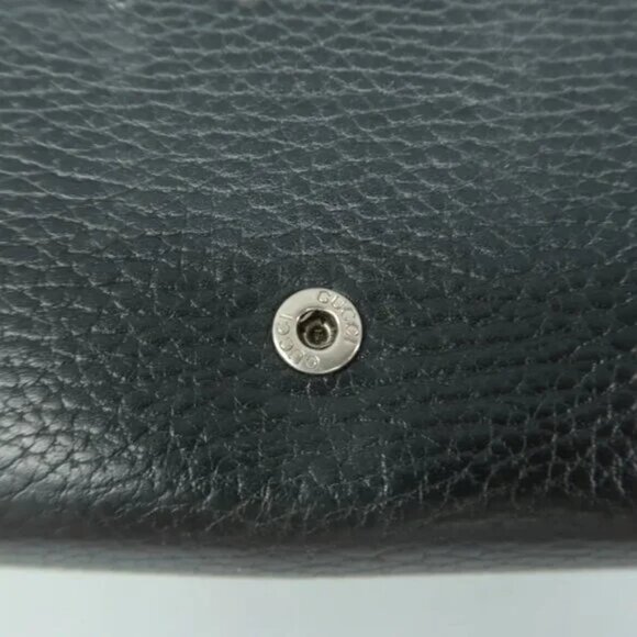 100% Authentic GUCCI Dionysus Black Leather Shoulder Bag - Picture 8 of 12